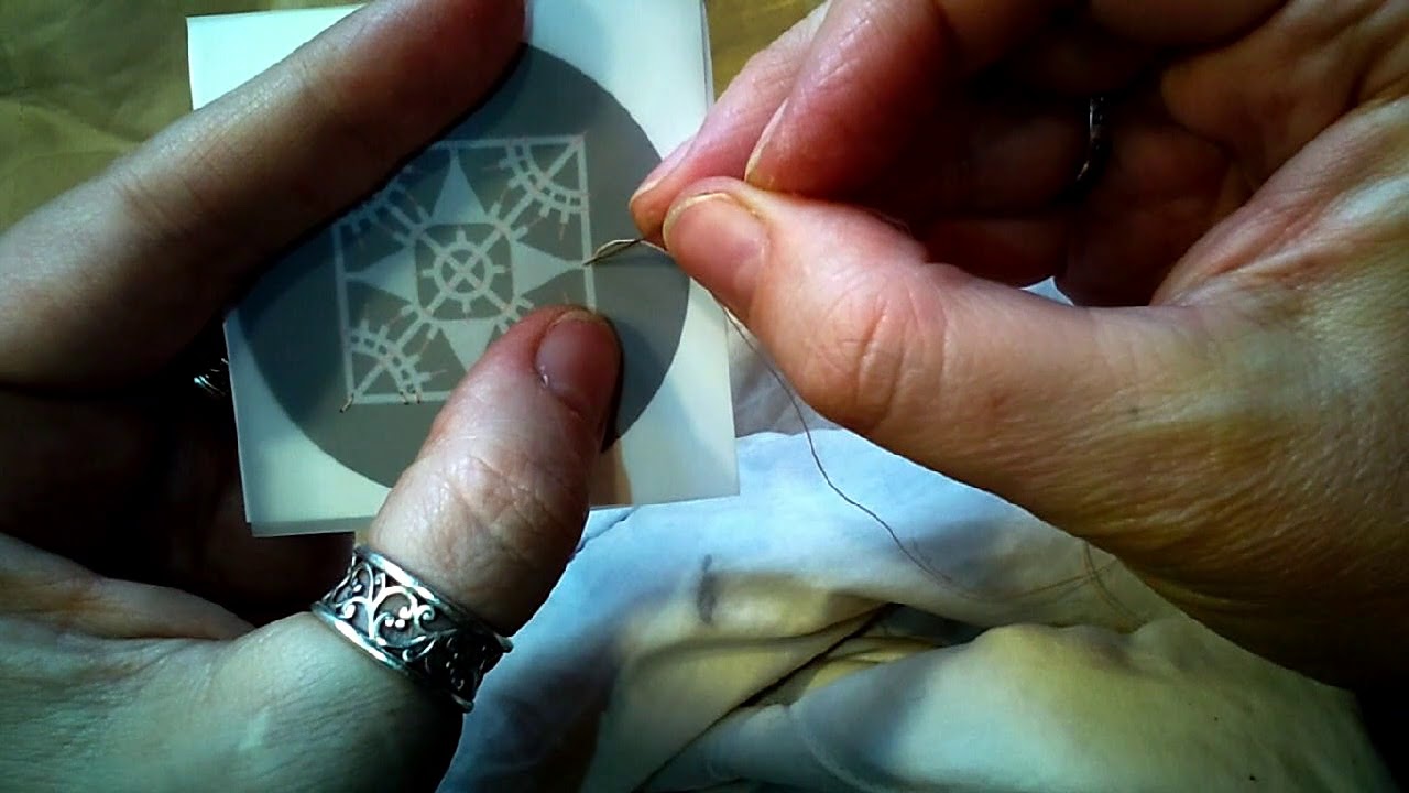 Reticella Step 1 - Tacking Stitches