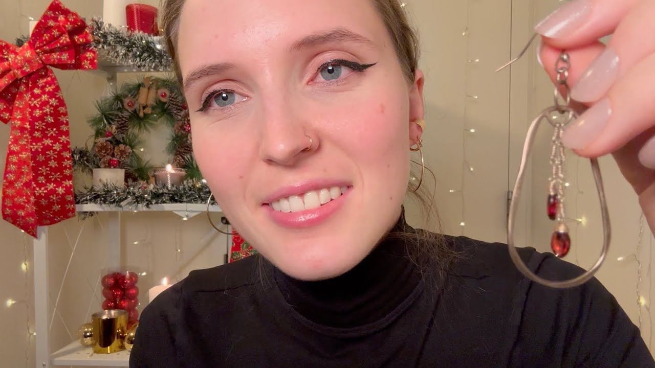 ASMR Valley Girl Styles You for a Holiday Party (clothing, jewelry)