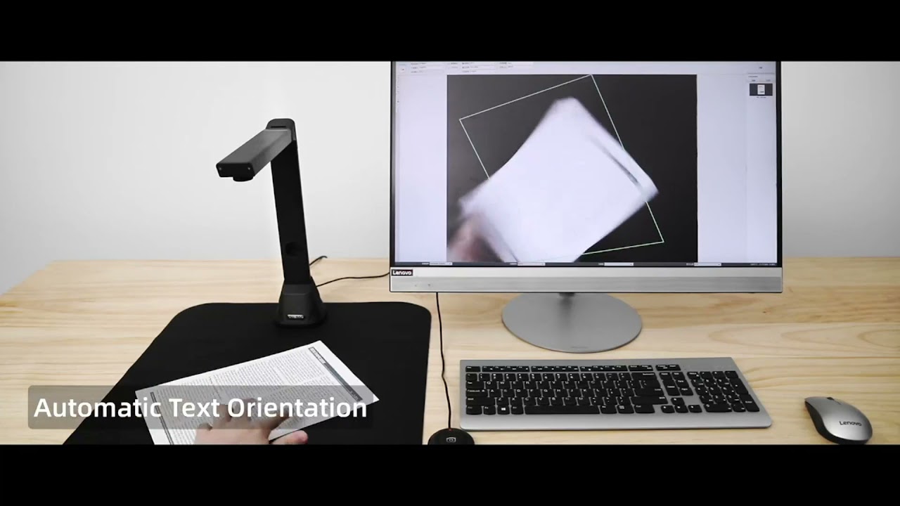 VIISAN Book & Document Scanner, A3 High Definition 16MP Portable Scanner OCR, Mac & Window