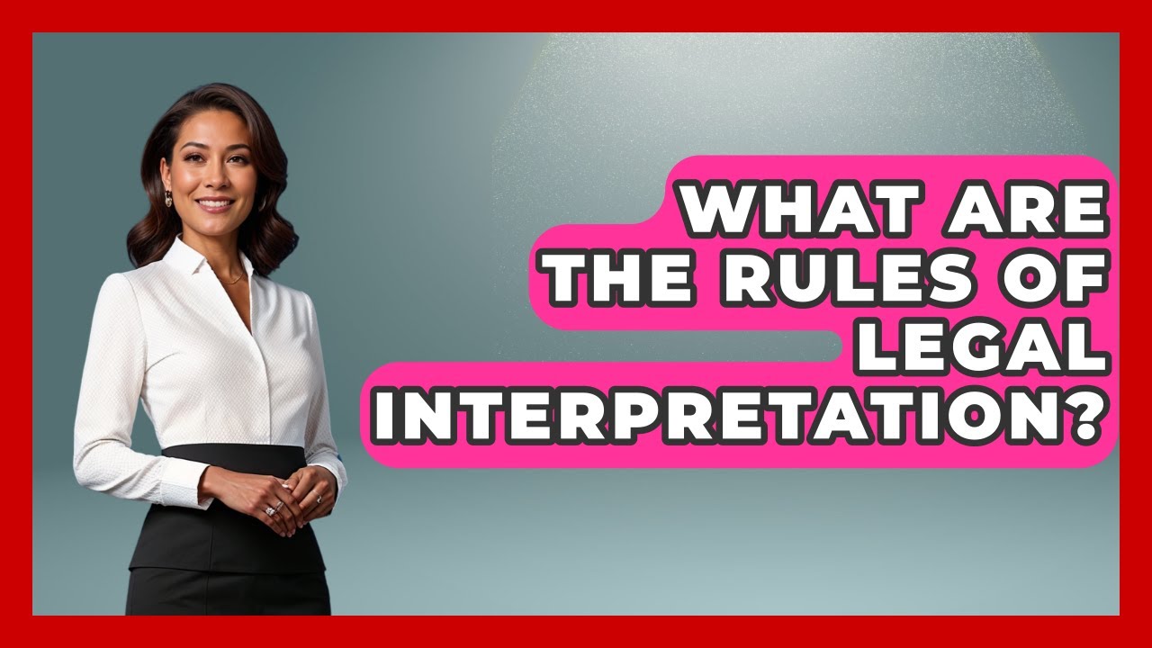 What Are The Rules Of Legal Interpretation? - Law School Prep Hub