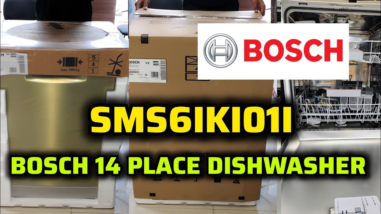 unboxing new Bosch 14 Place Dishwasher machine || SMS6IKI01I