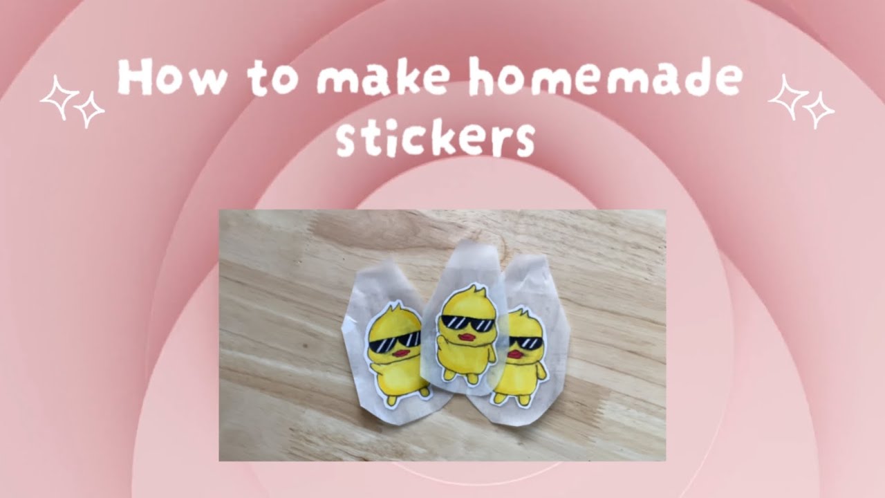  🐥How to make stickers at home!!! #ducks & #shorts 🐥🕶️✨
