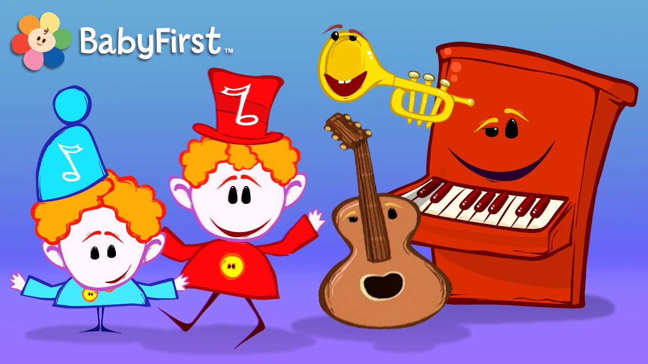 Aprendizaje musical para niños | Las Notas Musicales Compilacion | Instrumentos Musicales para niños