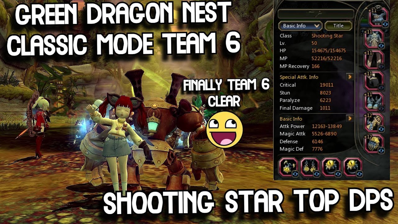 Shooting Star Top DPS GDN Classic Mode Team 6 Dragon Nest Classic