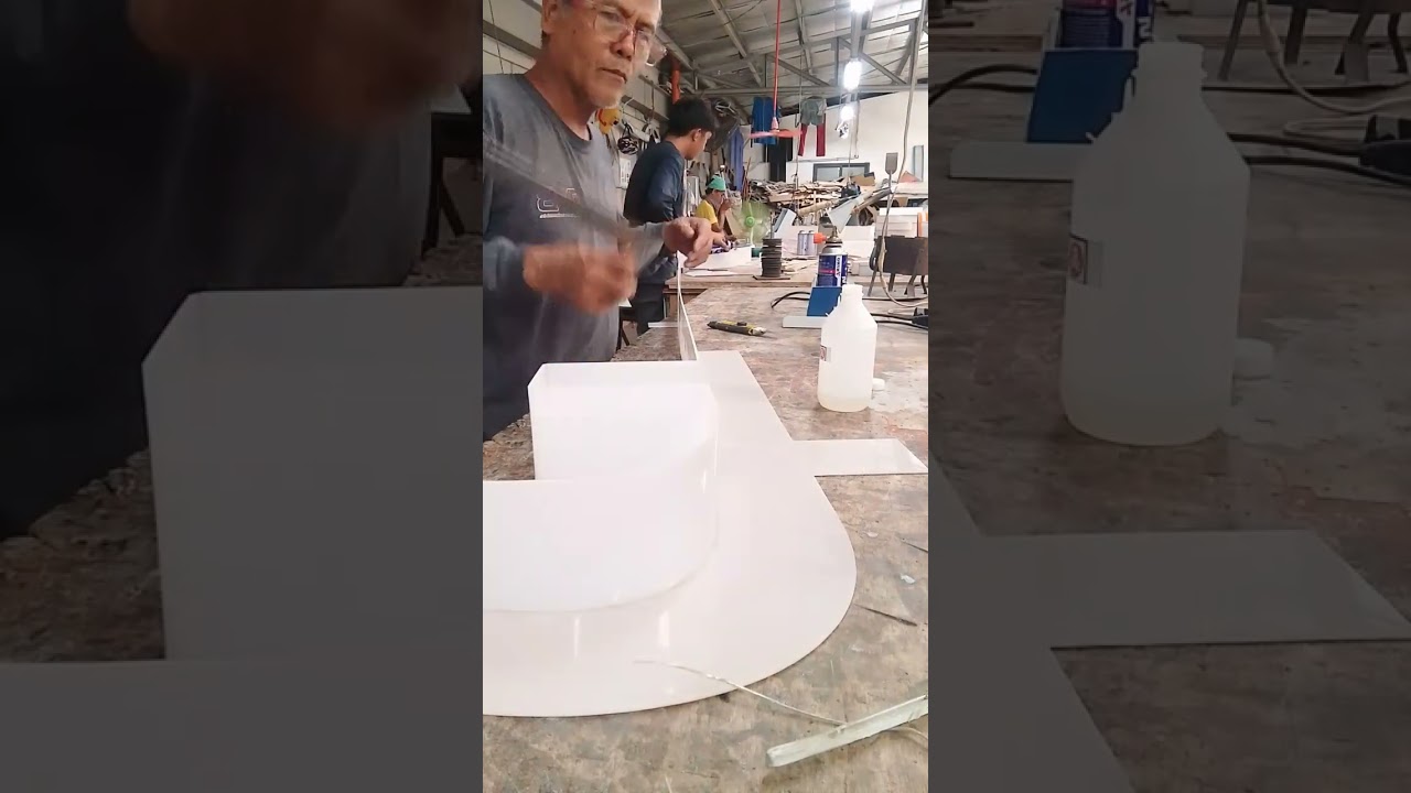 #how to buildup acrylic plastic letter F WATCH THIS,..