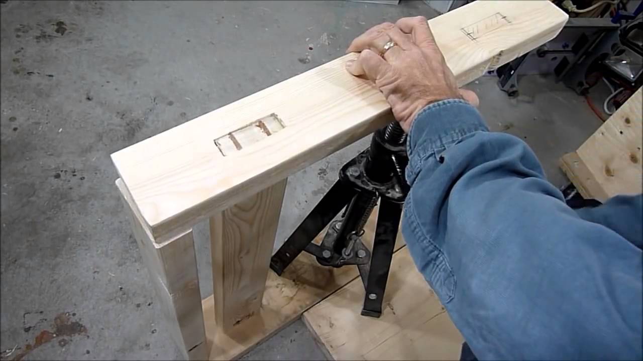 Mortaise et tenon conjointe avec les cales | Travail du bois