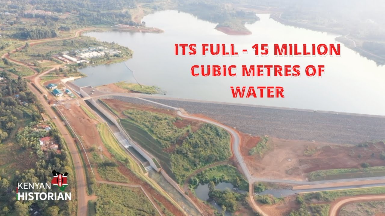 THIBA DAM FULL: The dam is now spilling after holding back over 15 million cubic meters of water.