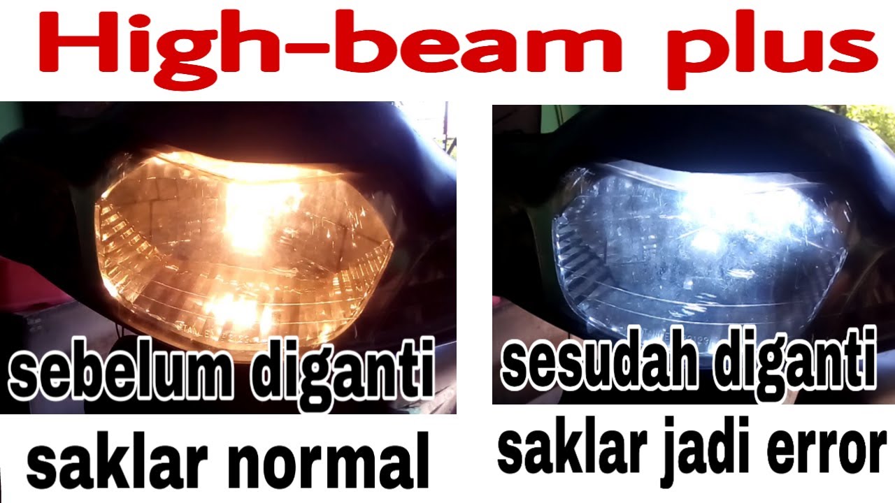 High beam Plus Low beam Nyala Bareng
