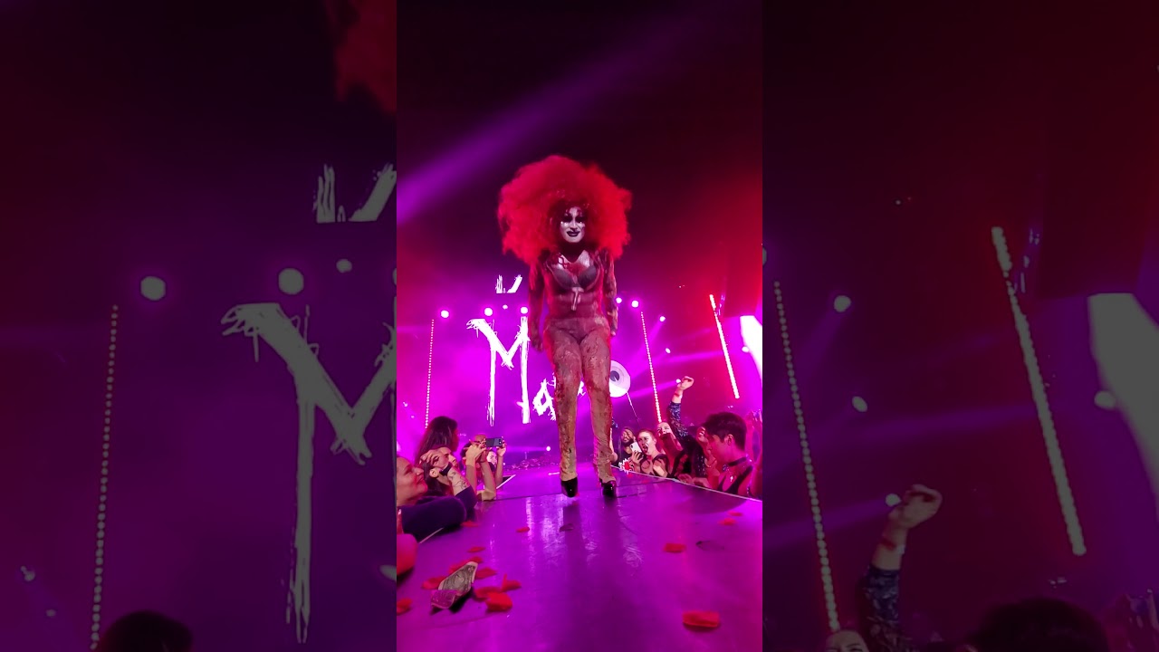 Maddelynn hatter performing at the dragula season 3 premier party and monsters ball