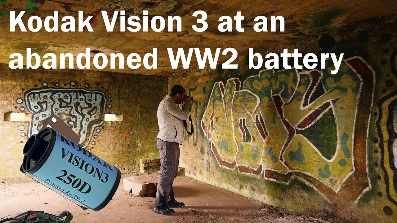 Kodak Vision 3 250D - abandoned WW2 battery