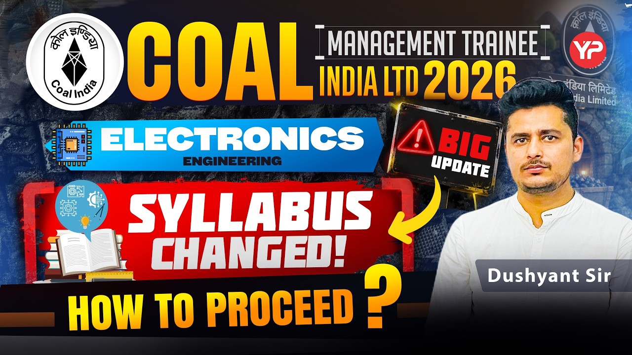 CIL Electronics MT Syllabus changed 2026! Preparation strategy discussed