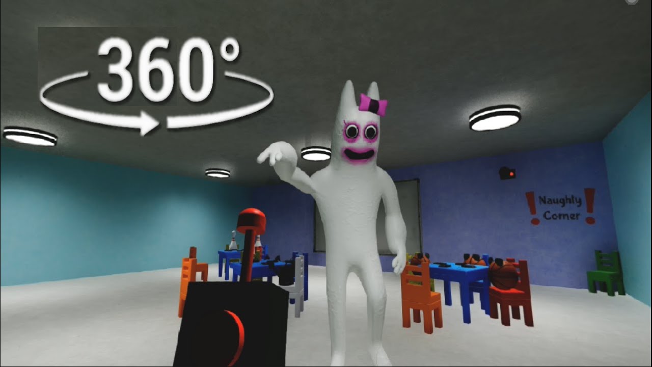 360° VR | Геймплей Garten of Banban 2 в 360-градусном видео | Побег из класса Банбалины