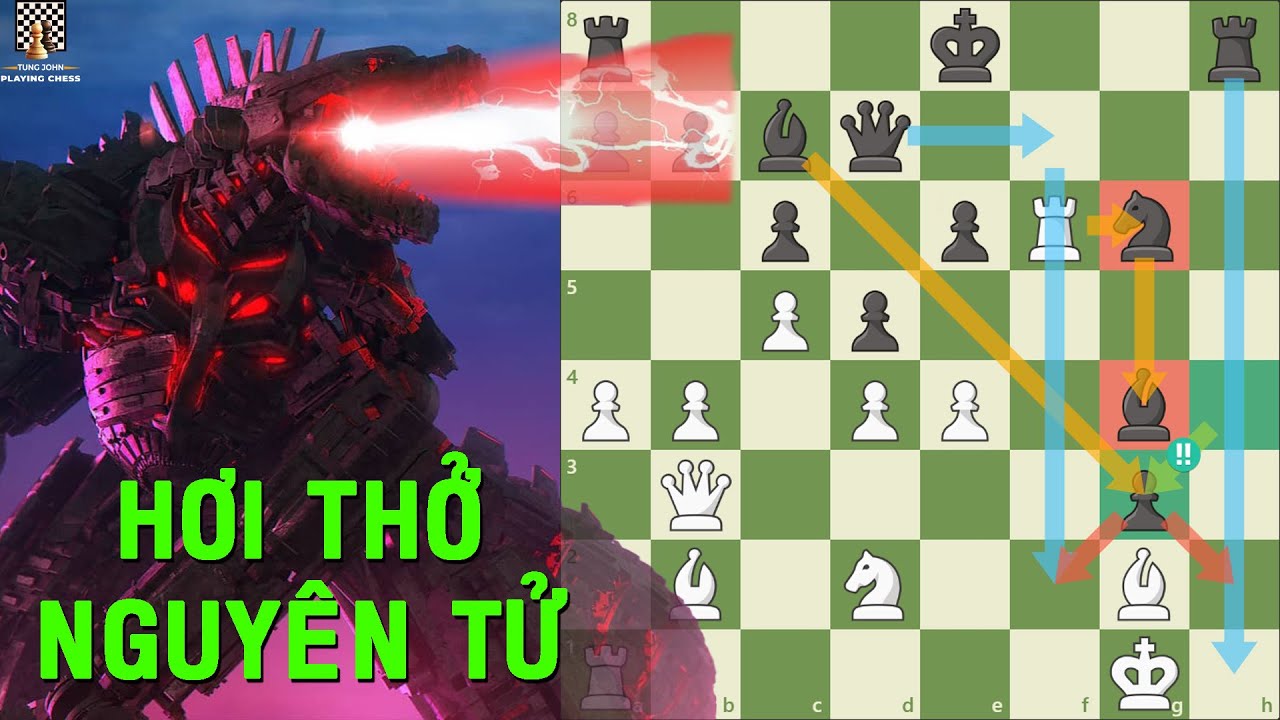 Quái Vật Mechachesszilla Dùng Hơi Thở Nguyên Tử Thách Thức Chúa Tể Stockfish - TungJohn Cờ Vua