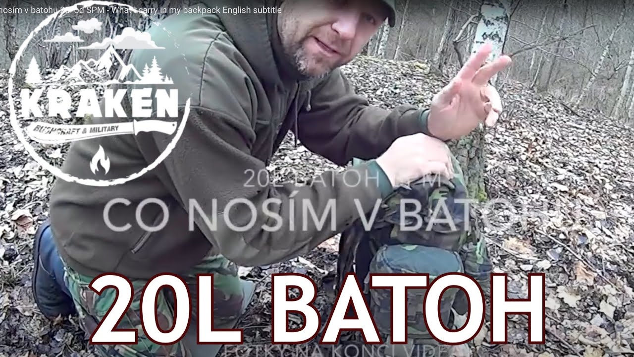 Co nosím v batohu 25l od SPM - What I carry in my backpack English subtitle