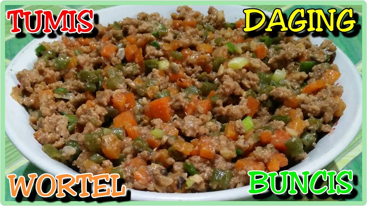 TUMIS DAGING SAPI WORTEL BUNCIS UNTUK ISIAN ROTI, AREM2, RISOL DLL