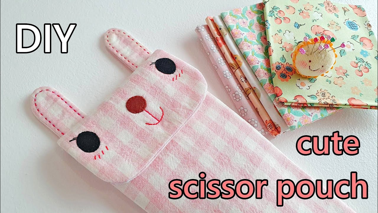 DIY 귀여운 가위파우치만드는 방법/ 가위 보관파우치/Scissor Storage Pouch