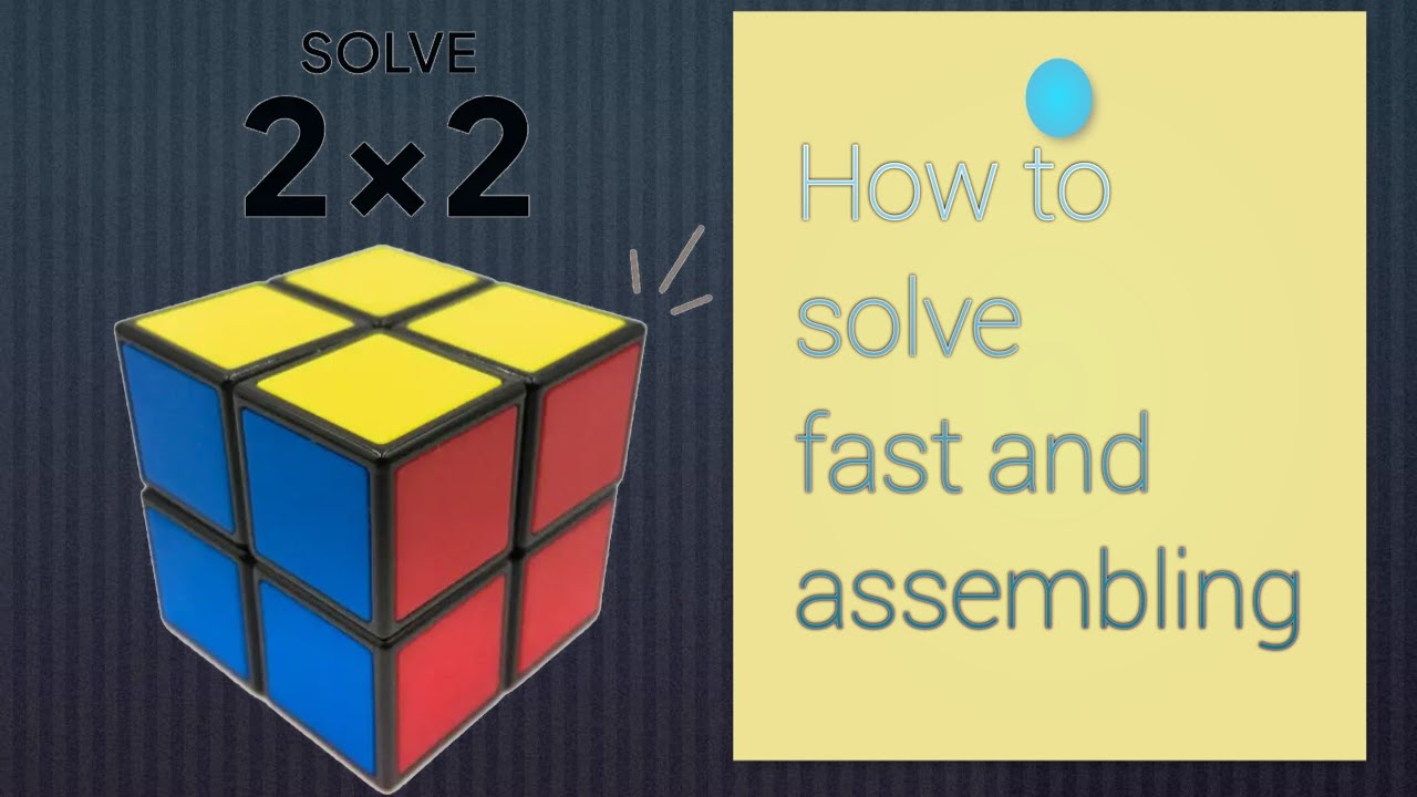 How to solve fast and assembling of 2by2by2 Rubik's cube| Ahuja gaming 