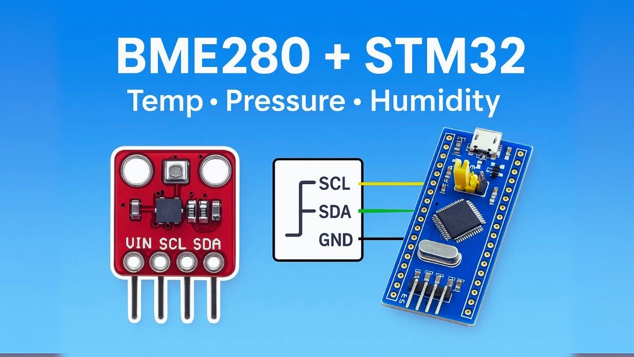 Interfacing BME280 Sensor with STM32 via I²C – Measure Temperature, Pressure & Humidity