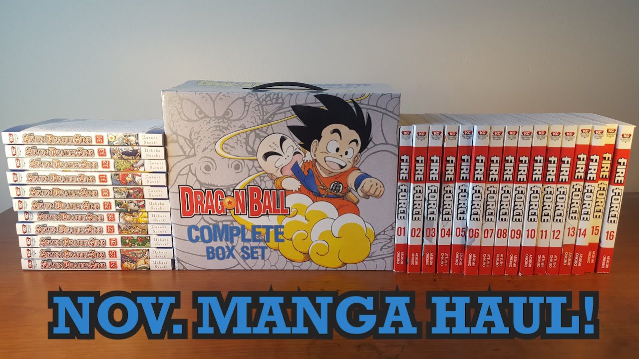 NOVEMBER 2019 MANGA HAUL! DRAGON BALL BOX SET! FIRE FORCE, NORAGAMI, THE SEVEN DEADLY SINS