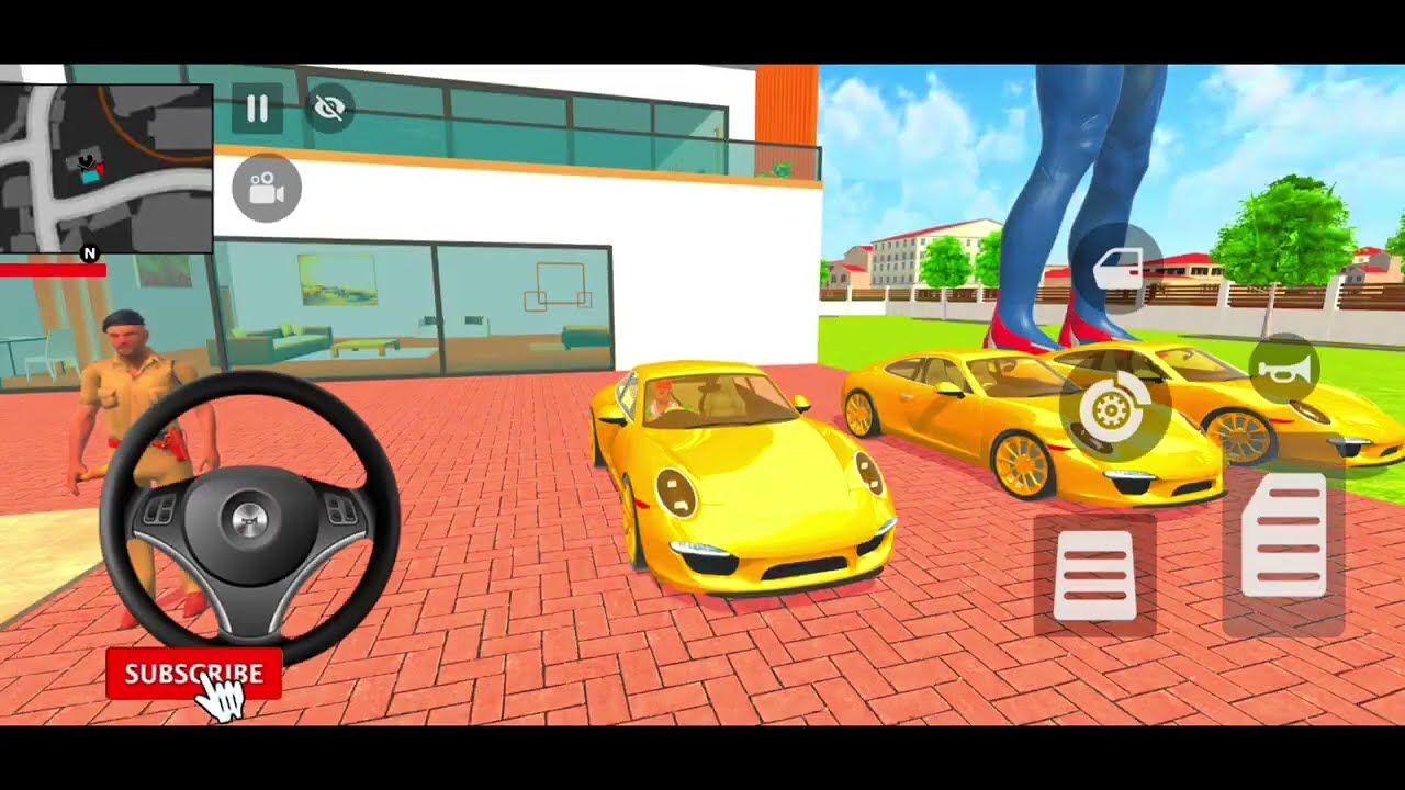 Franklin Purchase New Gold Faraari Car   Indian Thift Auto Simulator Game   Animation Zone