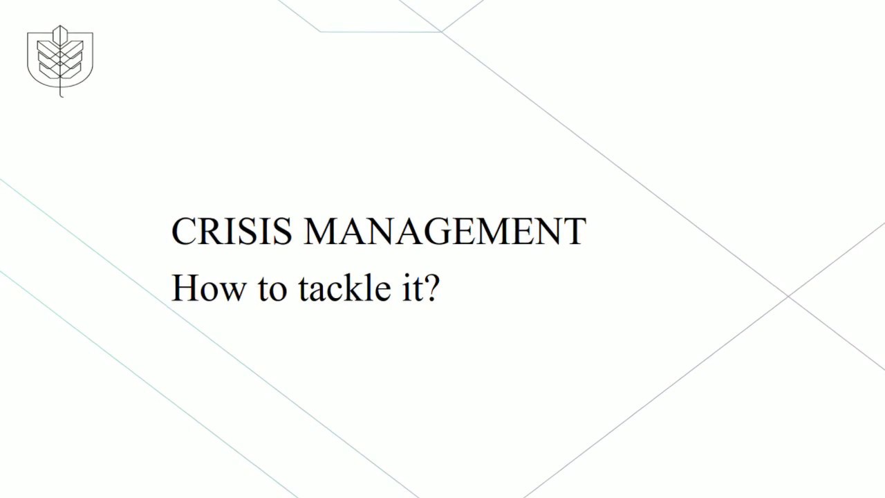 Crisis Management Framework