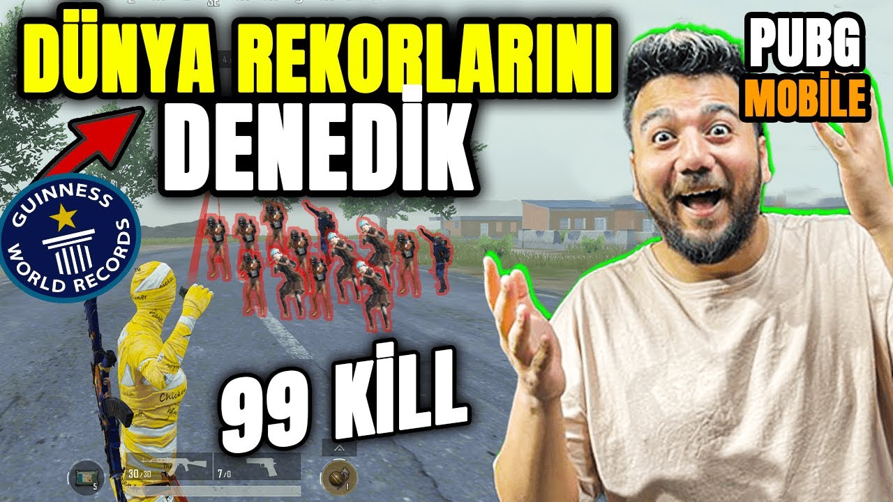 PUBG MOBİLE 'de KIRILMIŞ DÜNYA REKORLARINI DENEDİM!
