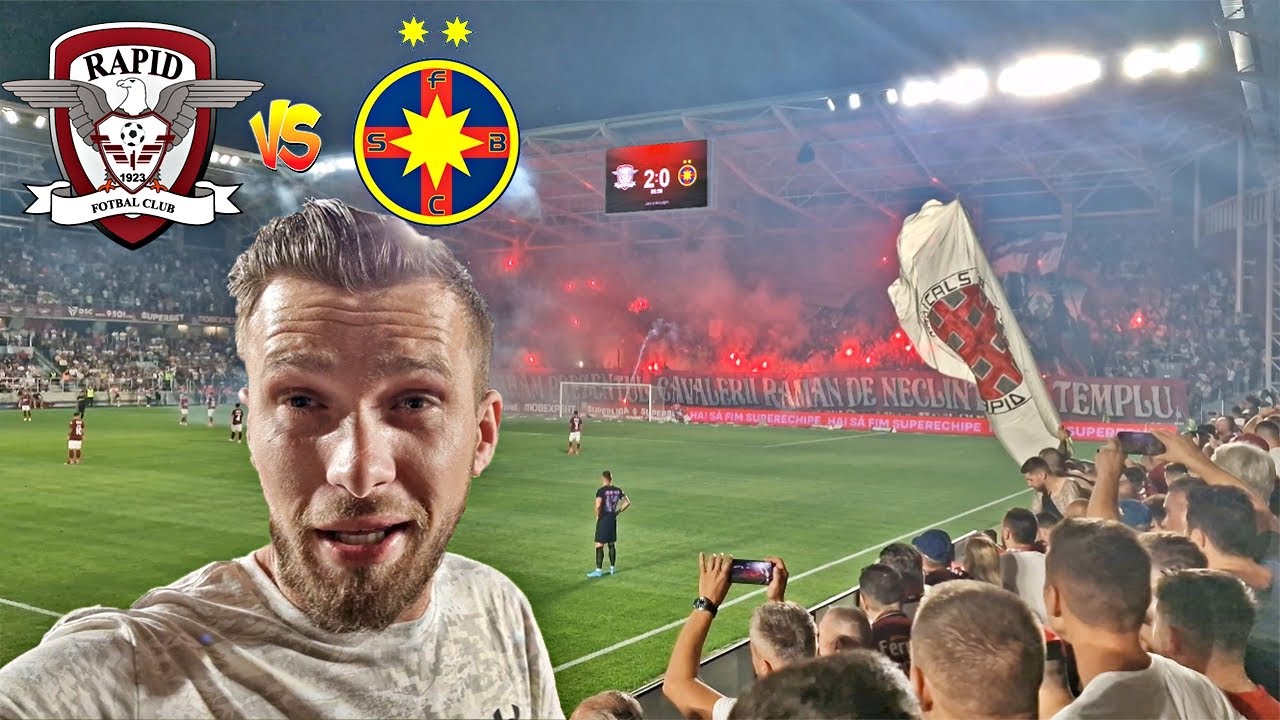NEBUNIE TOTALA IN GIULESTI LA DERBY UL CU FCSB - RAPID vs FCSB 2-0 !