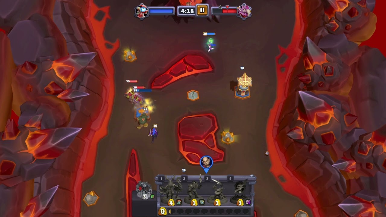 Malfurion vs. Onyxia - No Overtime - Warcraft Rumble - Clean Kill - No Core Damage