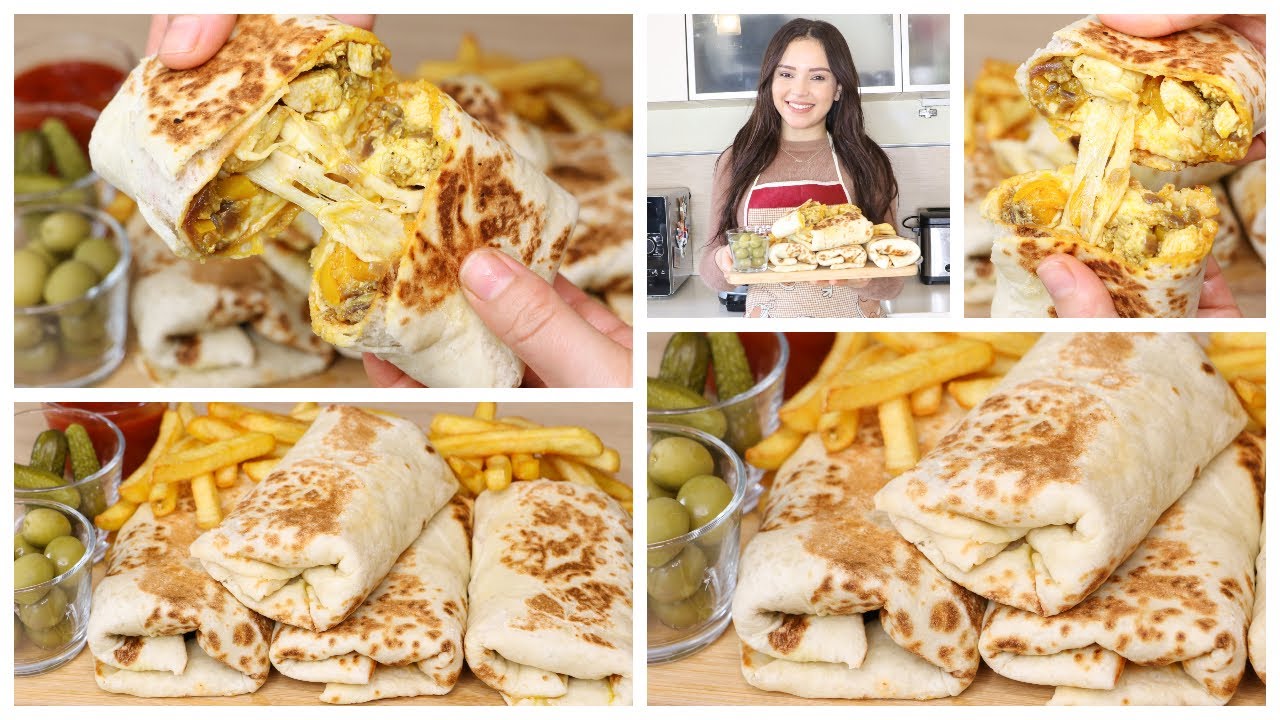 ليباني تونسي مشخشخ مثل المطاعم ولا اروع وكل شي على المقلاة😋sandwich libanais tunisien