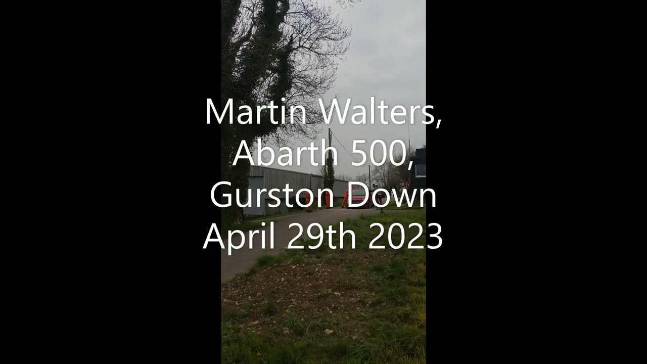 Martin Walters - Abarth 500 at Gurston Down 29th April 2023