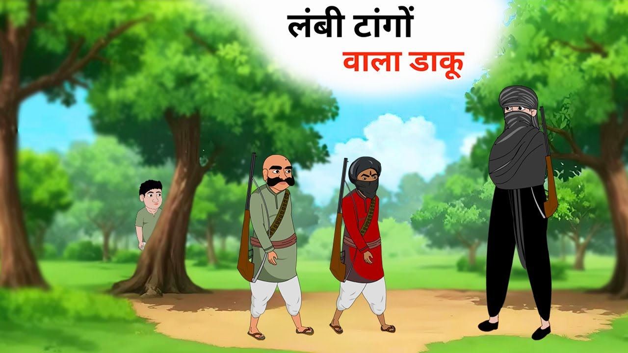 लम्बी टांगों वाला डाकू  hindi kahani jadui kahani jadui cartoon hindi story jharna toons