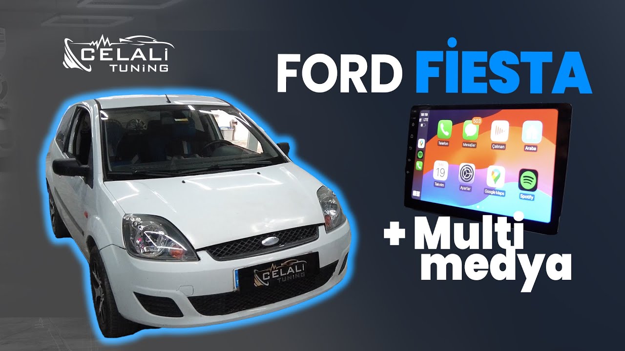 FORD FİESTA ANDROİD EKRAN MULTİMEDİA TEYP CAR PLAY UYGULADIK!CELALİ TUNİNG