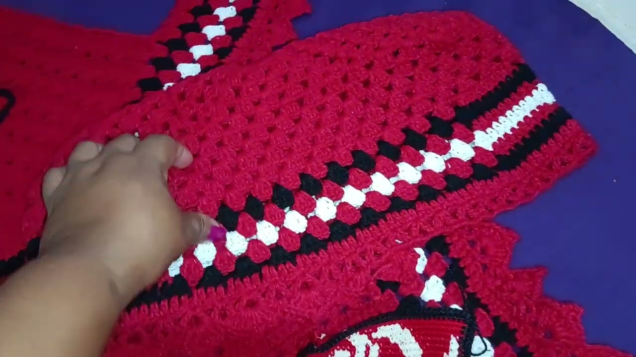 Jogo de banheiro do flamengo de crochê