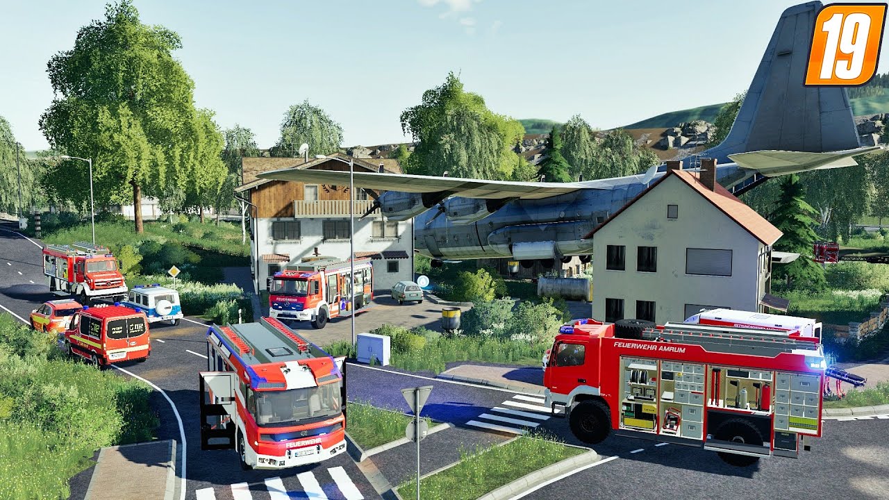 Flugzeug Absturz in Wohngebiet GROßALARM! | LS19 Feuerwehr