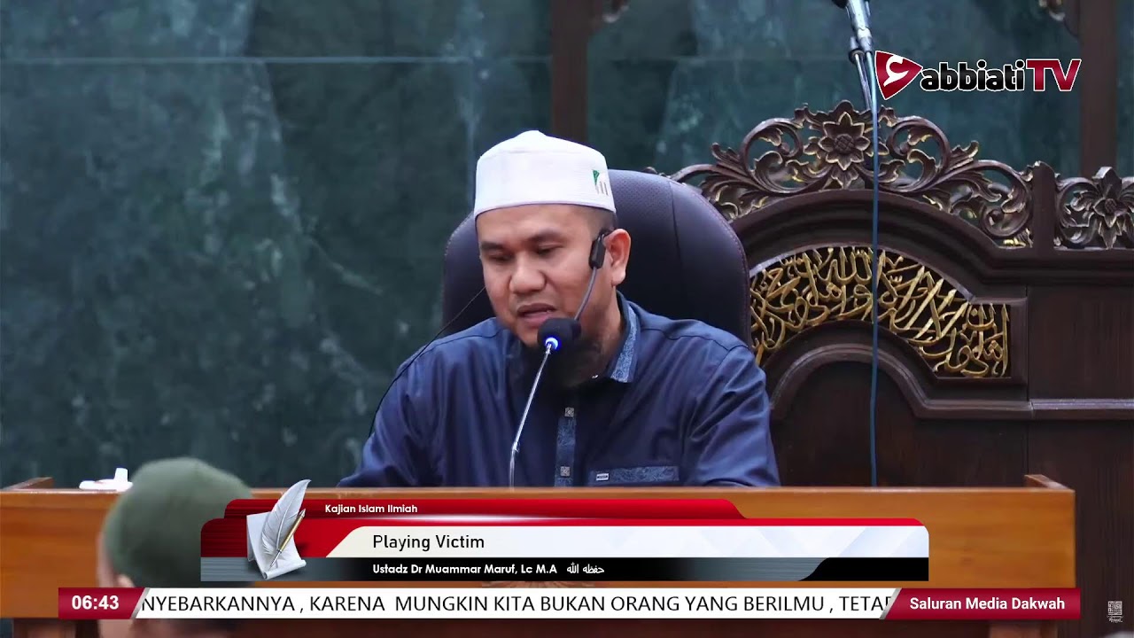 Playing Victim - Ustadz Dr Muammar Maruf, Lc M.A   حفظه الله