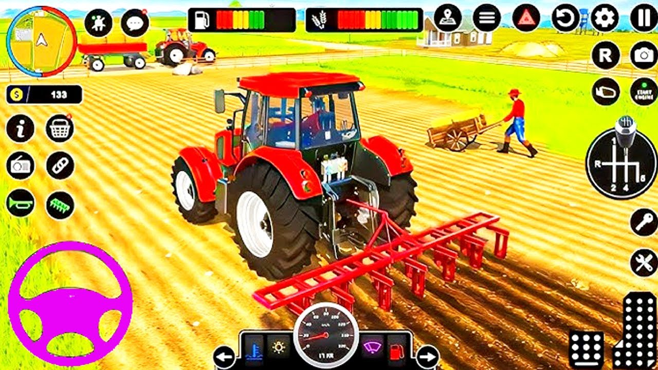 Tractor Farming Driving Simulator 3D  New Tractor Games  Android Gameplay