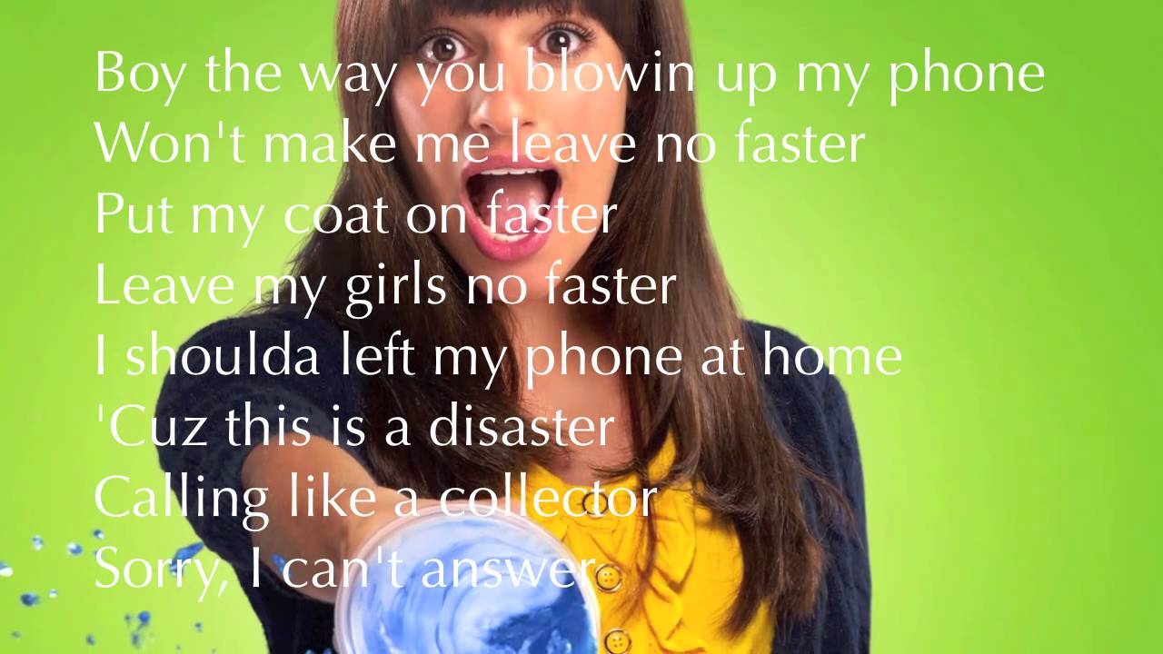 Glee Telephone with Lyrics NEW SONG