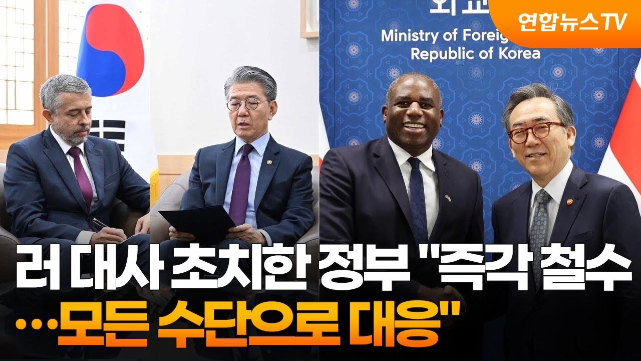 러 대사 초치한 정부 