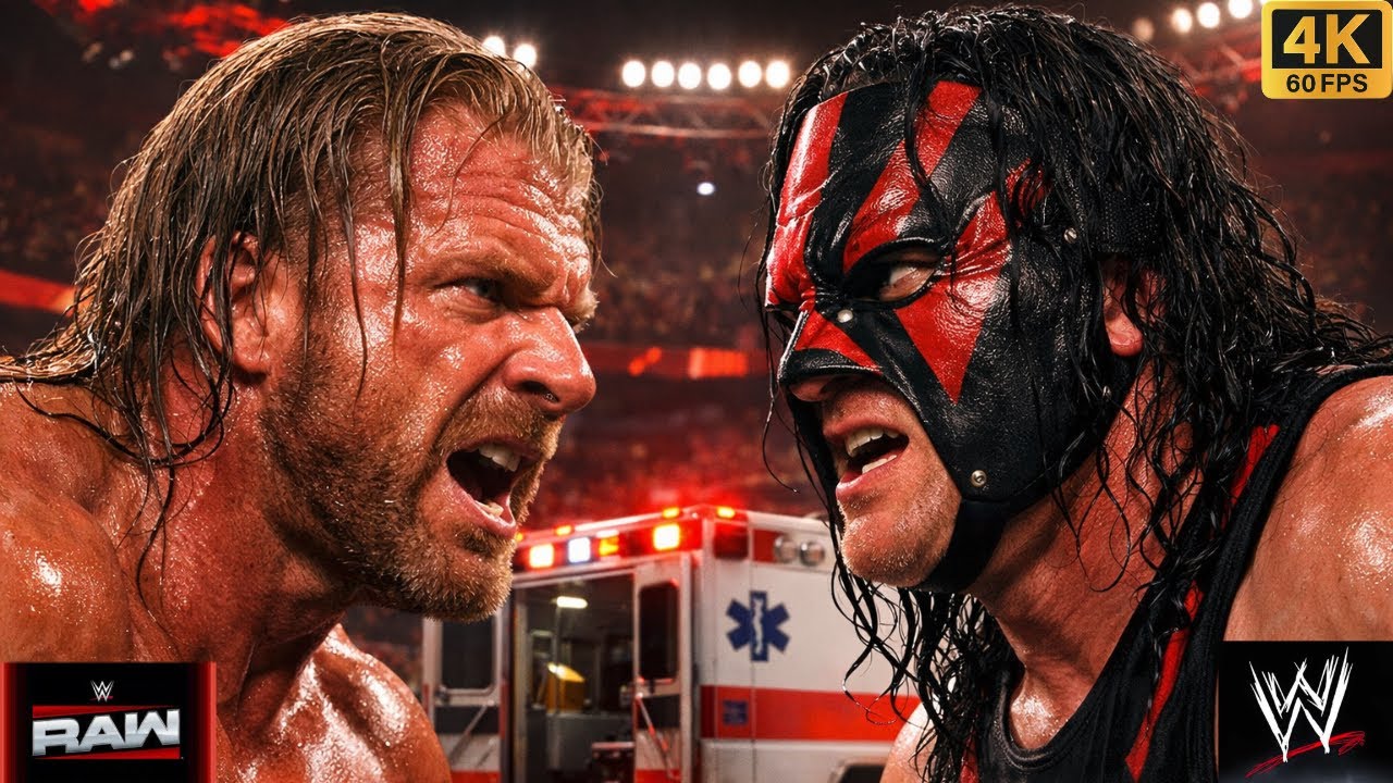 Full Match -Kane Vs Triple H Ambulance Match In raw #wwe #wwe2k25 #gaming #ps5 #shorts #games #game