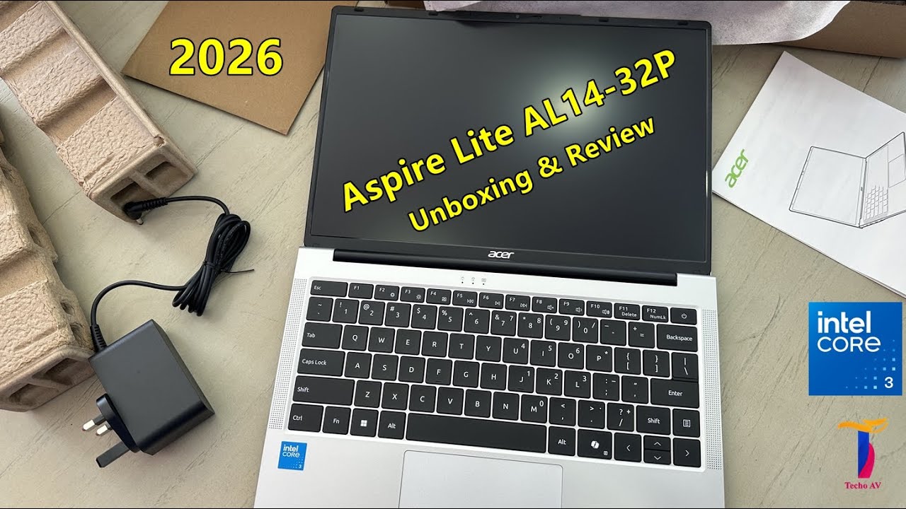 Распаковка и обзор ноутбука Acer Aspire Lite AL14-32P с процессором Intel Core 3 N355 | 14-дюймов...