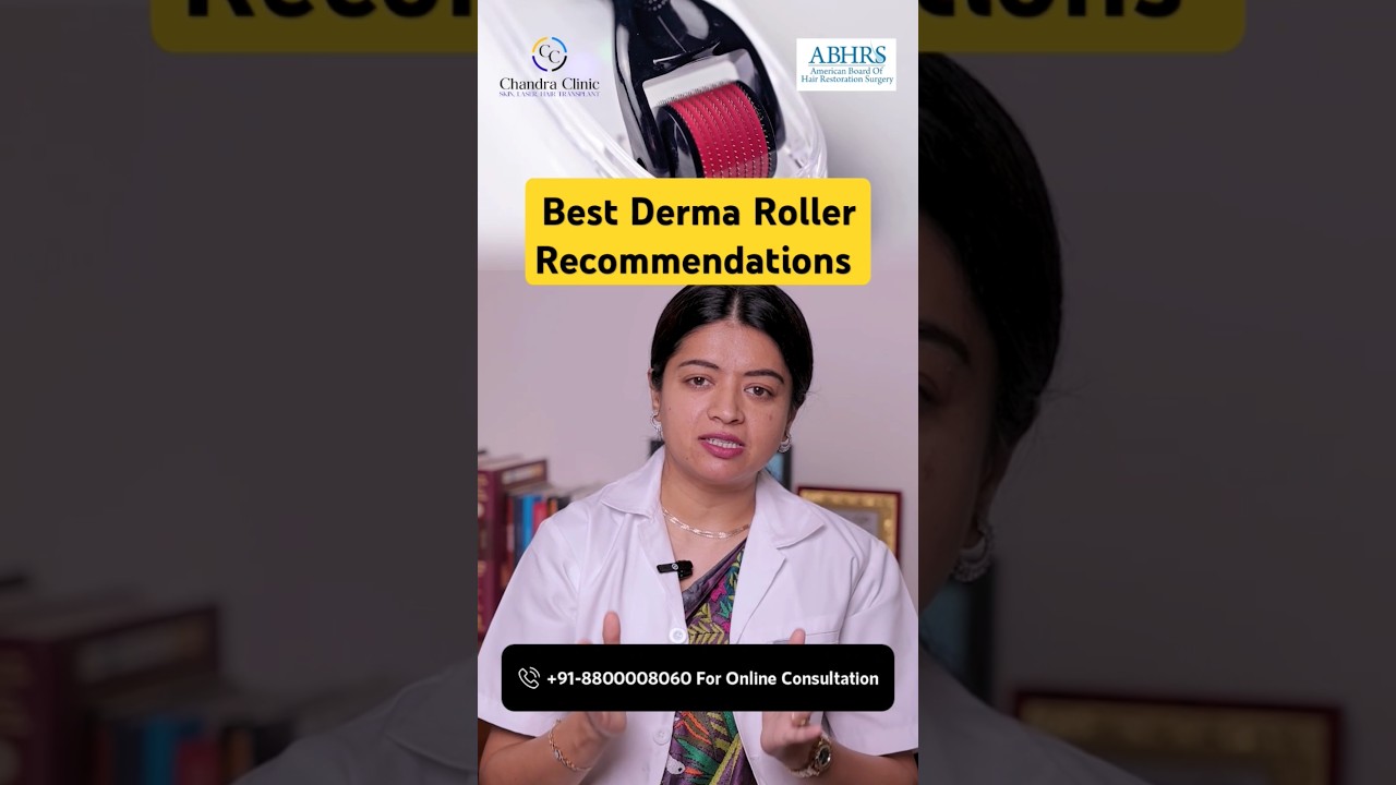 Best derma roller for hair regrowth | Best Derma roller konsa hai #chandrahairclinic