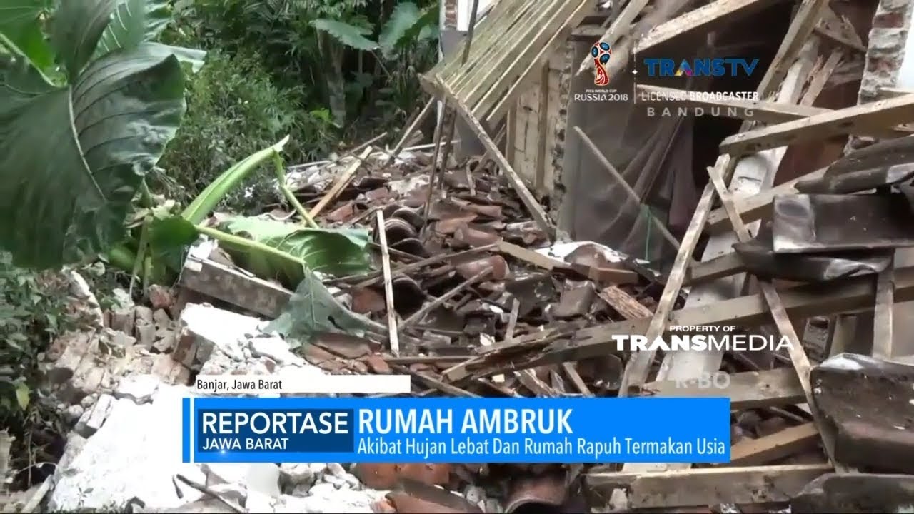 Rumah Ambruk Akibat Diguyur Hujan Deras
