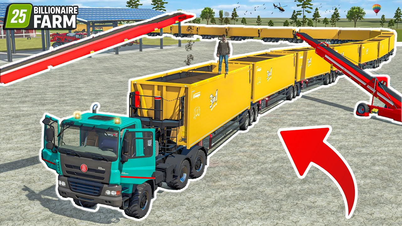 Selling MILLIONS of Silage w/ ROAD TRAIN – Insane Profits! | BILLIONAIRE FARM | Farming Simulator 25