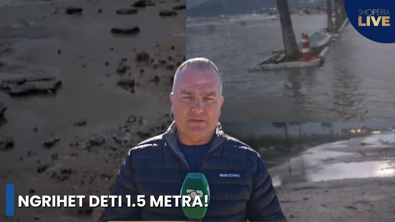 Fenomeni i rrallë në Orikum! Ngrihet deti 1.5 metra!Uji vërshon në biznese dhe banesa-Shqipëria Live