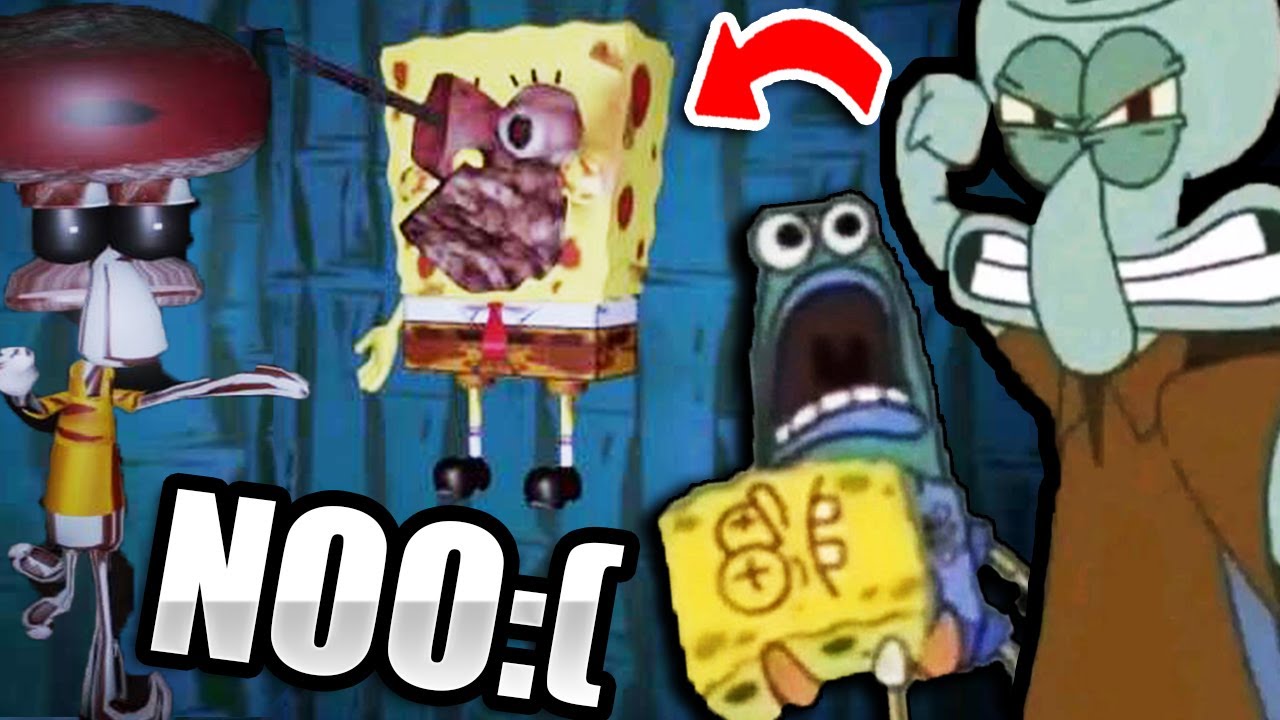 Juego de terror de Bob esponja con MEMES XD: Squidward's Prediction