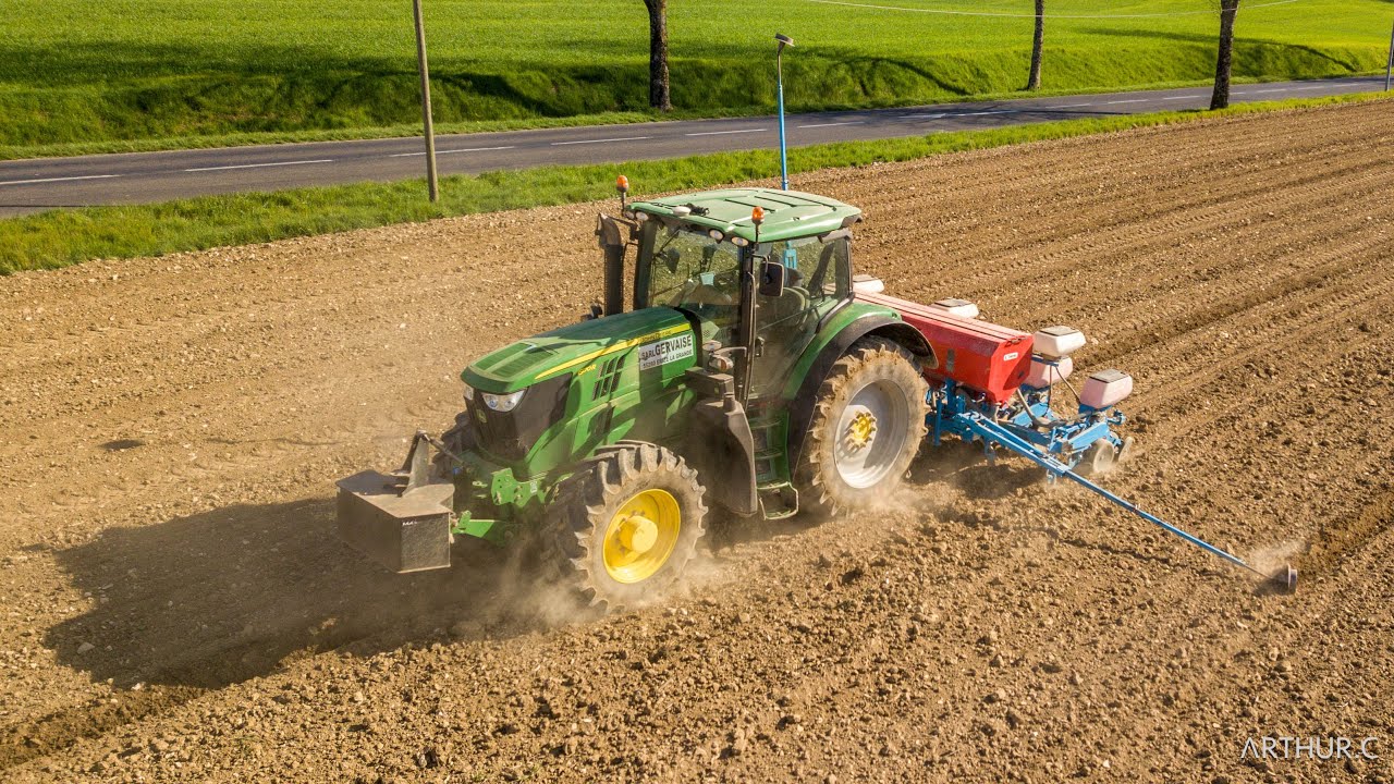 Semis de mais 2021 | John Deere 6170R & Monosem