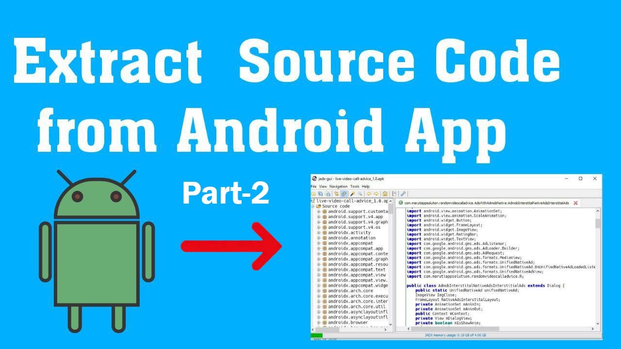 Get Source Code From apk file | Decompile Android Application part - 2