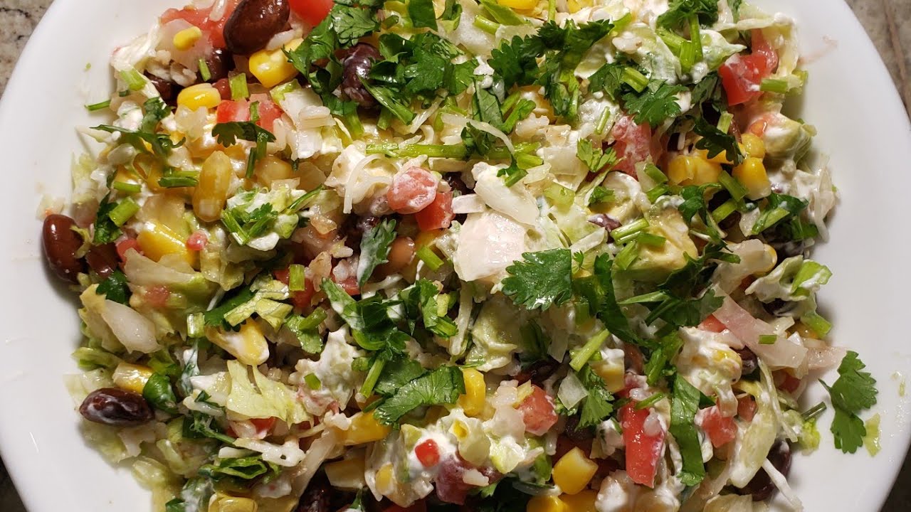 EasyDIY Healthy Mexican Salad | Chipotle Salad