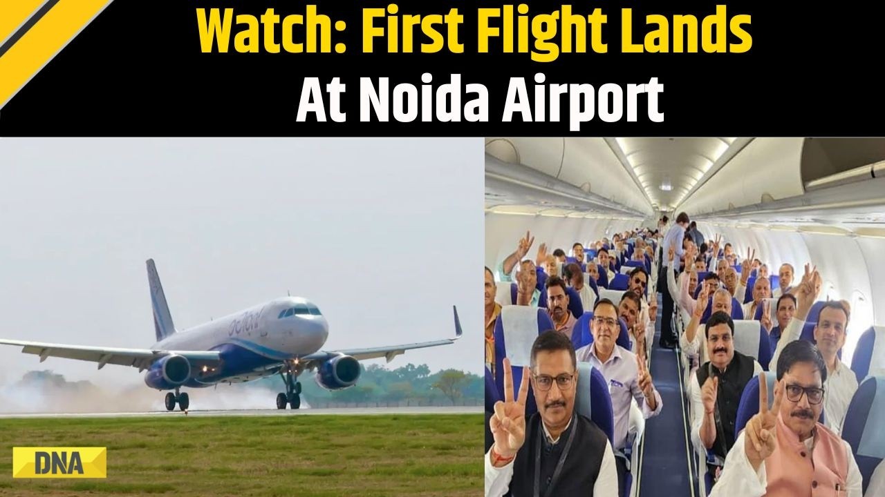 Noida Airport News: First Flight Lands In Jewar As Noida International Airport Begins Operations