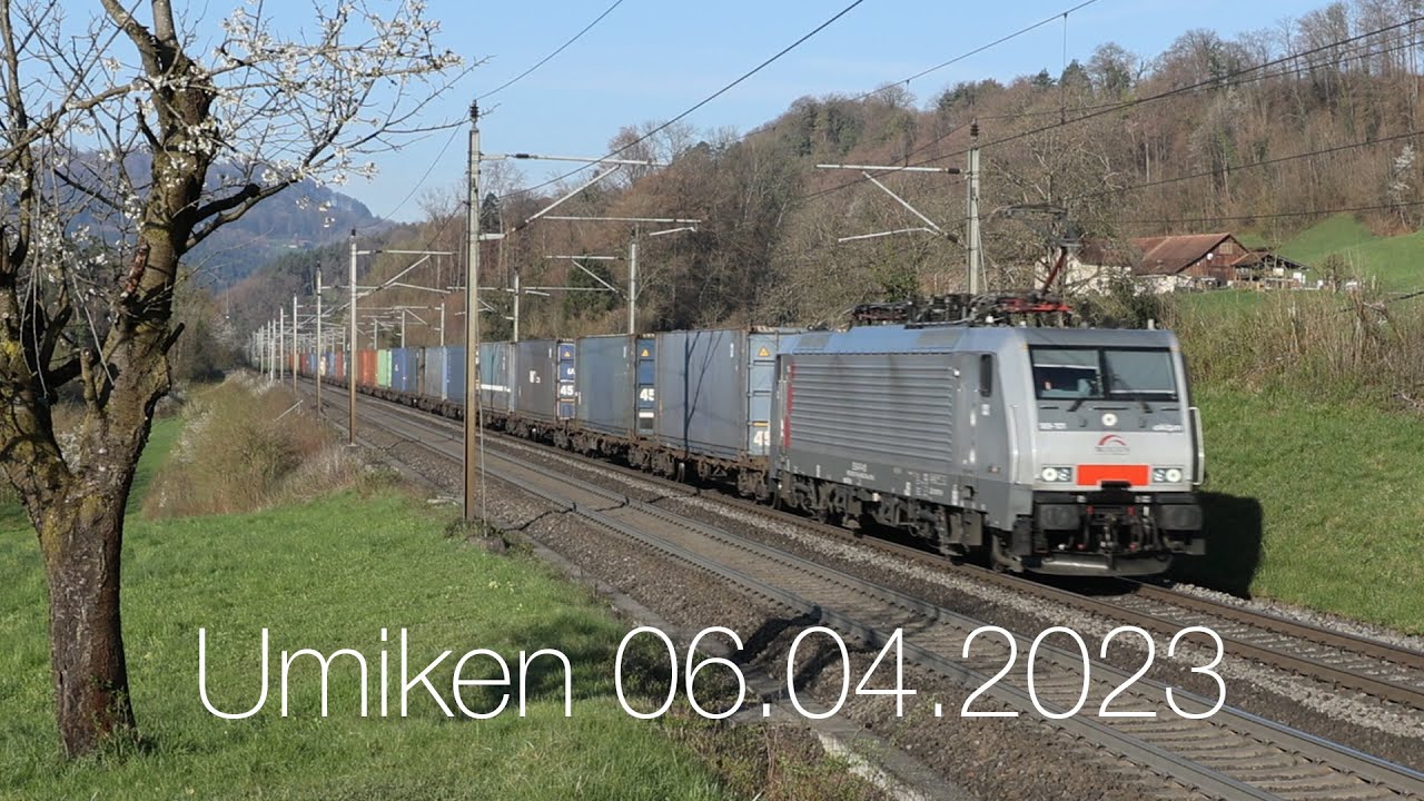 Trainspotting: rail traffic in Umiken (AG) - 06.04.2023